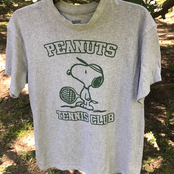 Peanuts Tops Peanuts Snoopy Tennis Club Tee Size Large Poshmark